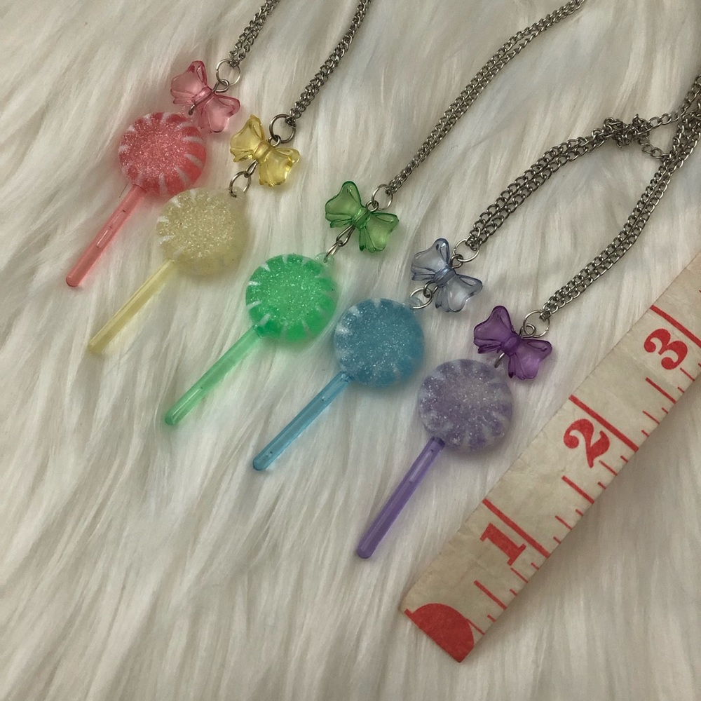 Candy Lollipop Fairy Kei Necklace, Choose 1! - Picture 3 of 4